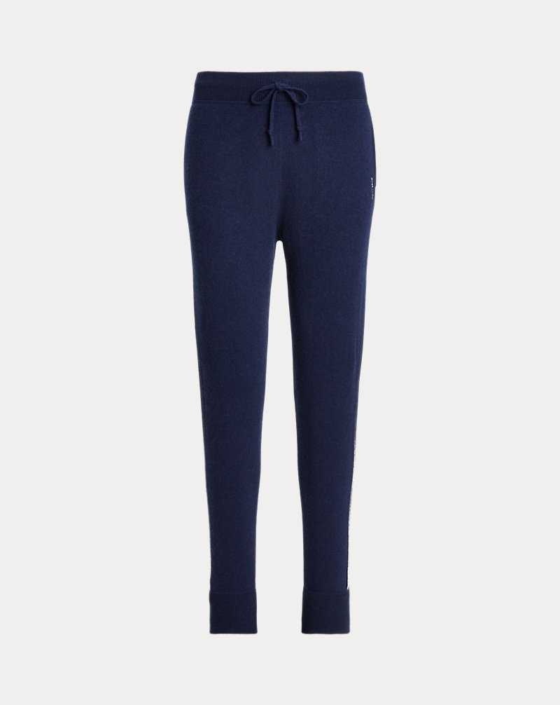 Pantalones Ralph Lauren Washable Cashmere jogging bottoms Mujer Azul Marino | VNZOABE-57 - vista 2