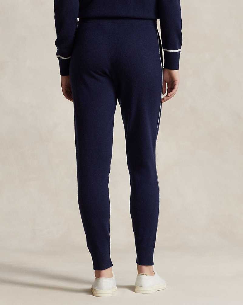 Pantalones Ralph Lauren Washable Cashmere jogging bottoms Mujer Azul Marino | VNZOABE-57 - vista 4