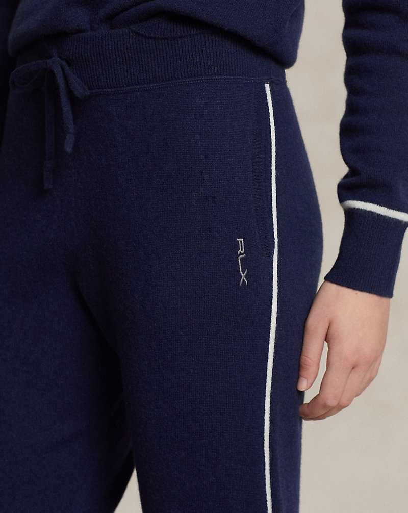Pantalones Ralph Lauren Washable Cashmere jogging bottoms Mujer Azul Marino | VNZOABE-57 - vista 5