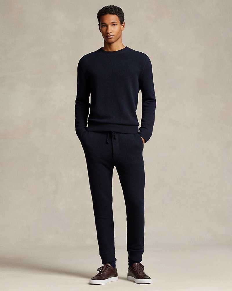 Pantalones Ralph Lauren Washable Cashmere jogging bottoms Hombre Azul Marino | PKOJVQE-57 - vista 1