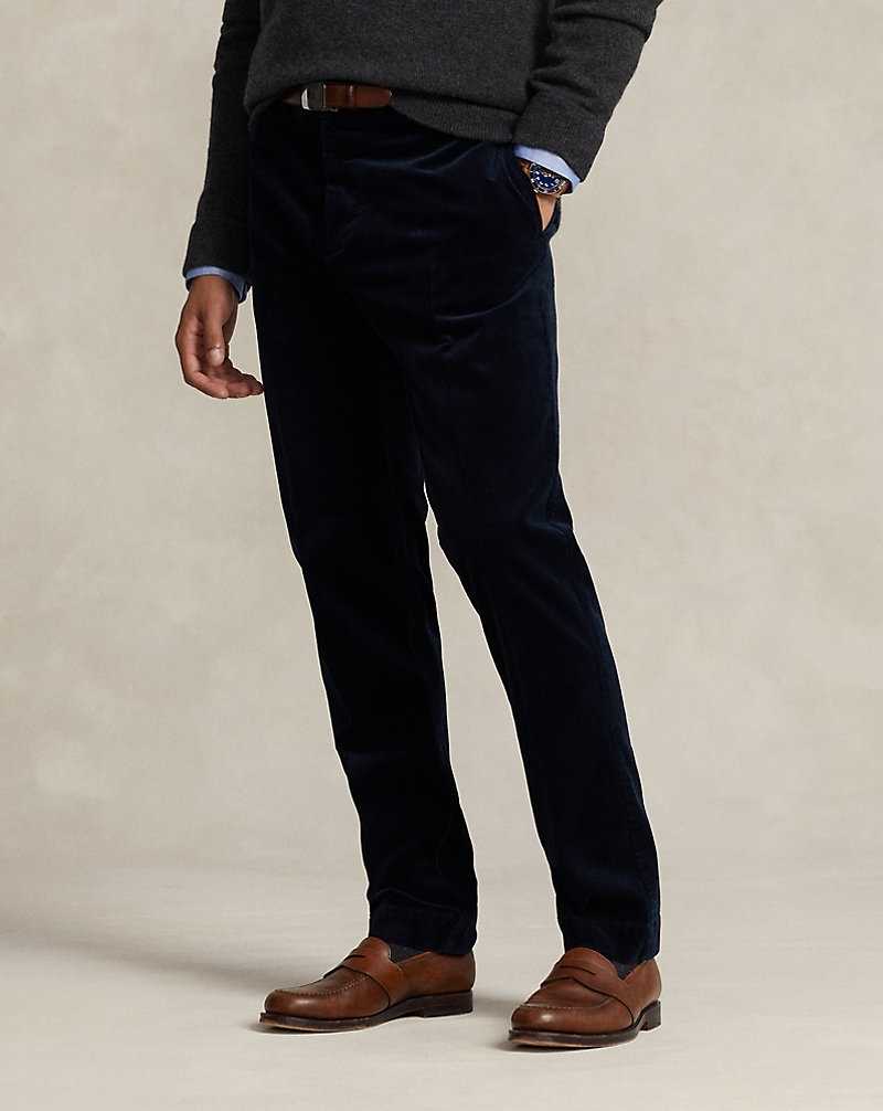 Pantalones Ralph Lauren Washed Stretch Corduroy Hombre Azul Marino | IJROEZN-17 - vista 3