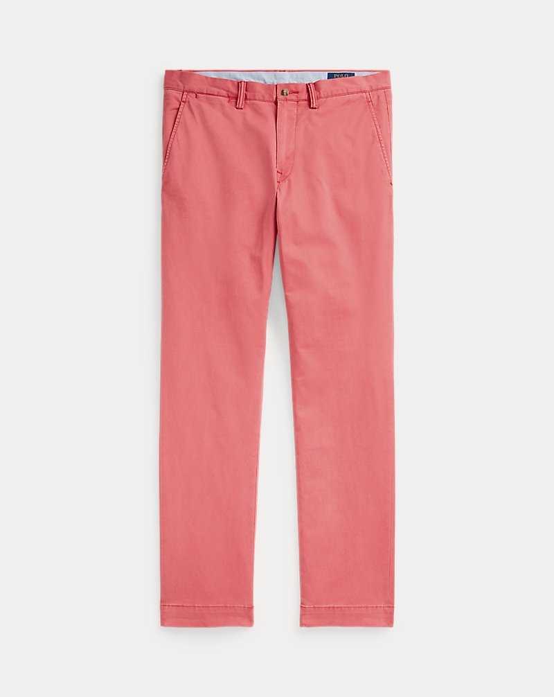 Pantalones Ralph Lauren Washed Stretch Slim Fit Chino Hombre Rojos | MXOWGVT-39 - vista 2