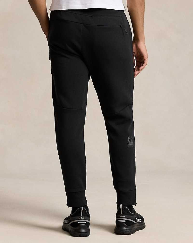 Pantalones Ralph Lauren Water-Resistant Double-Knit Jogger Hombre Negros | FBECGRM-86 - vista 4