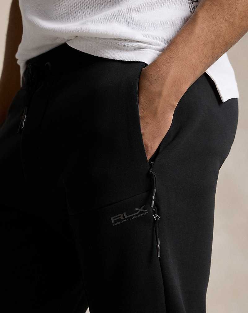 Pantalones Ralph Lauren Water-Resistant Double-Knit Jogger Hombre Negros | FBECGRM-86 - vista 5