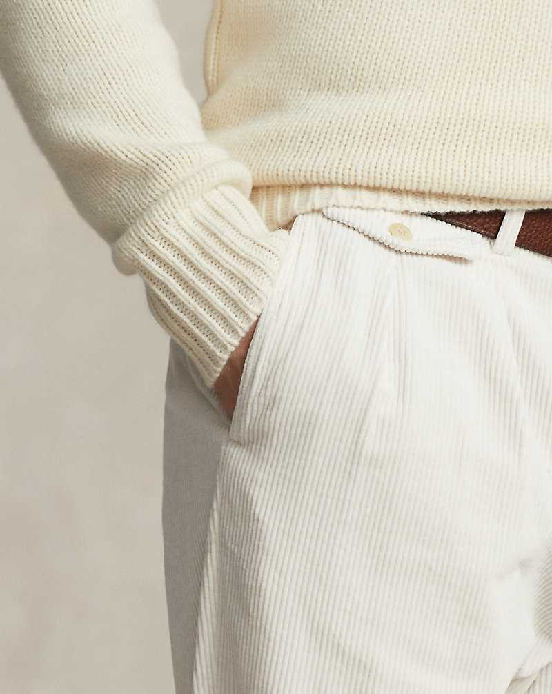 Pantalones Ralph Lauren Whitman Relaxed Fit Corduroy Hombre Creme | NCHJWBK-04 - vista 5