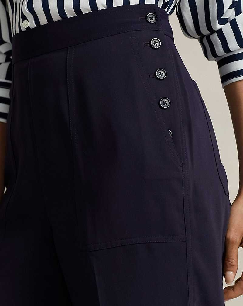 Pantalones Ralph Lauren Wide-Leg Mujer Azul Marino | FDBEIOX-42 - vista 5