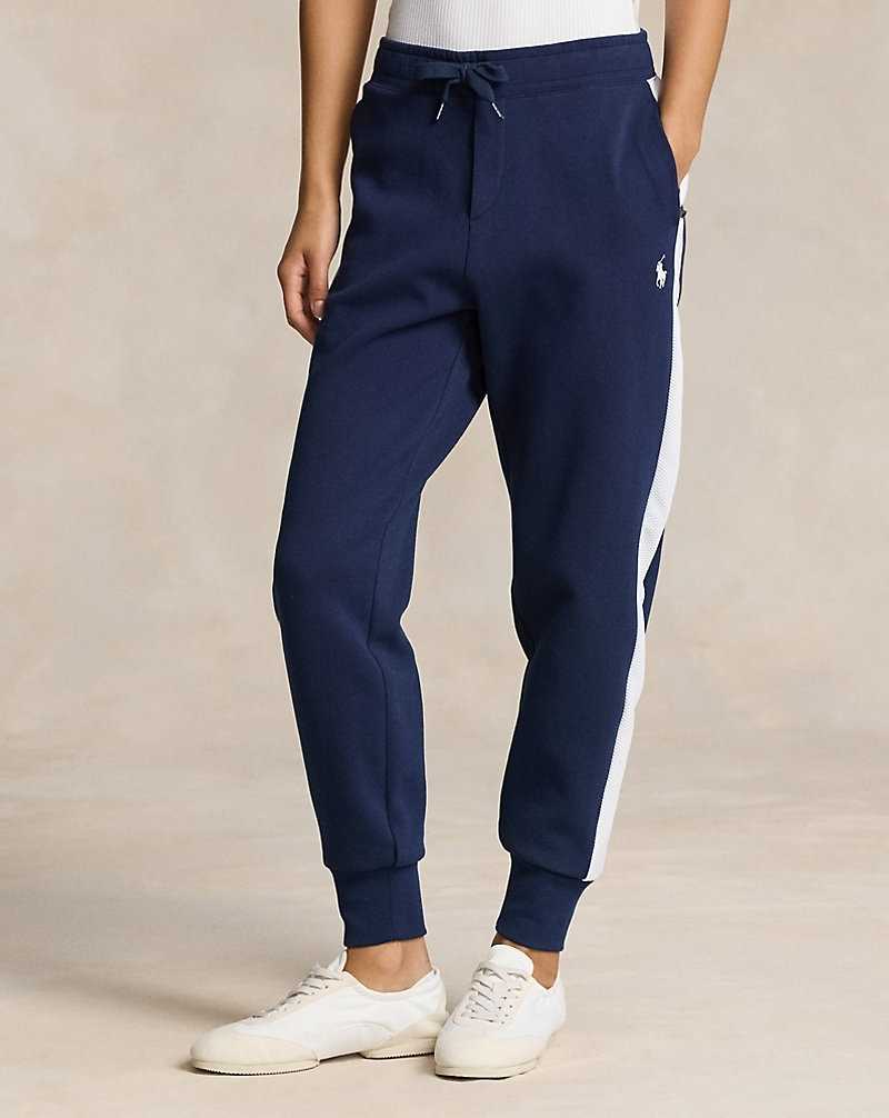 Pantalones Ralph Lauren Wimbledon Ballperson Jogging bottoms Mujer Rfd Nvy/Cer Wht | IDVLEWX-40 - vista 3