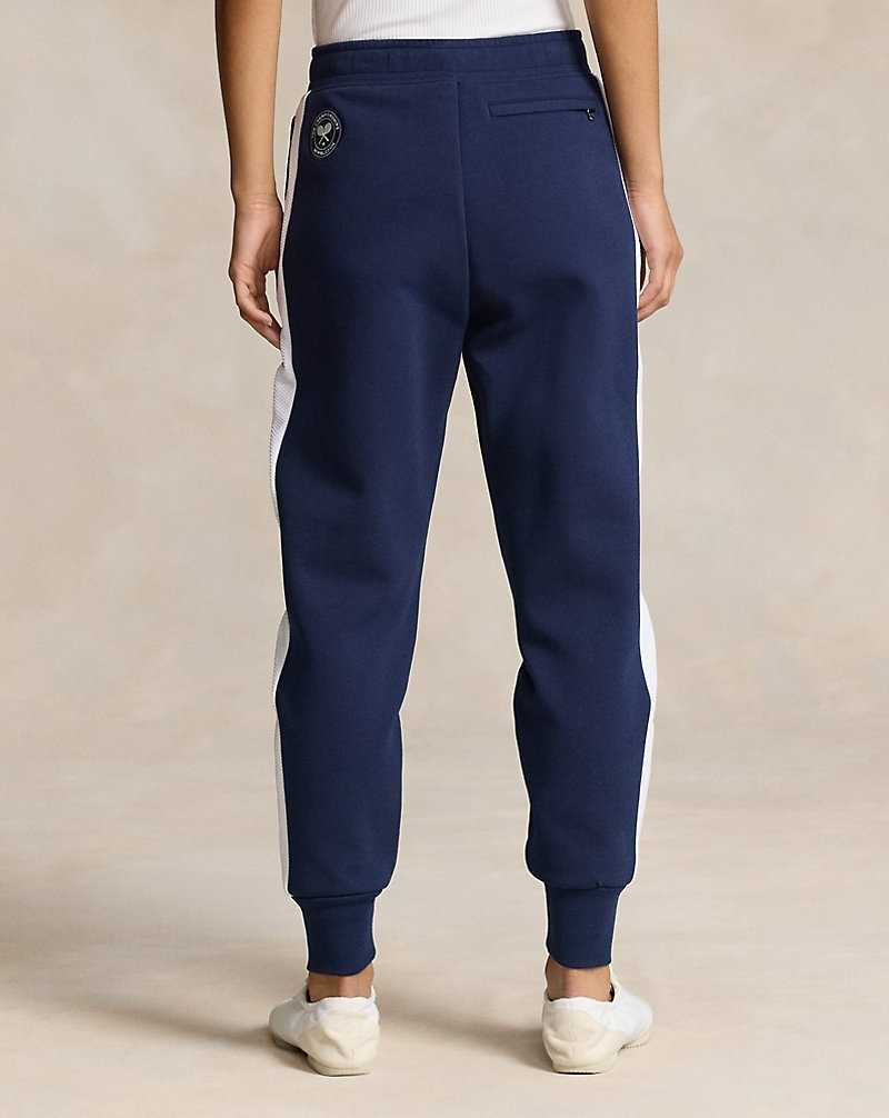 Pantalones Ralph Lauren Wimbledon Ballperson Jogging bottoms Mujer Rfd Nvy/Cer Wht | IDVLEWX-40 - vista 4