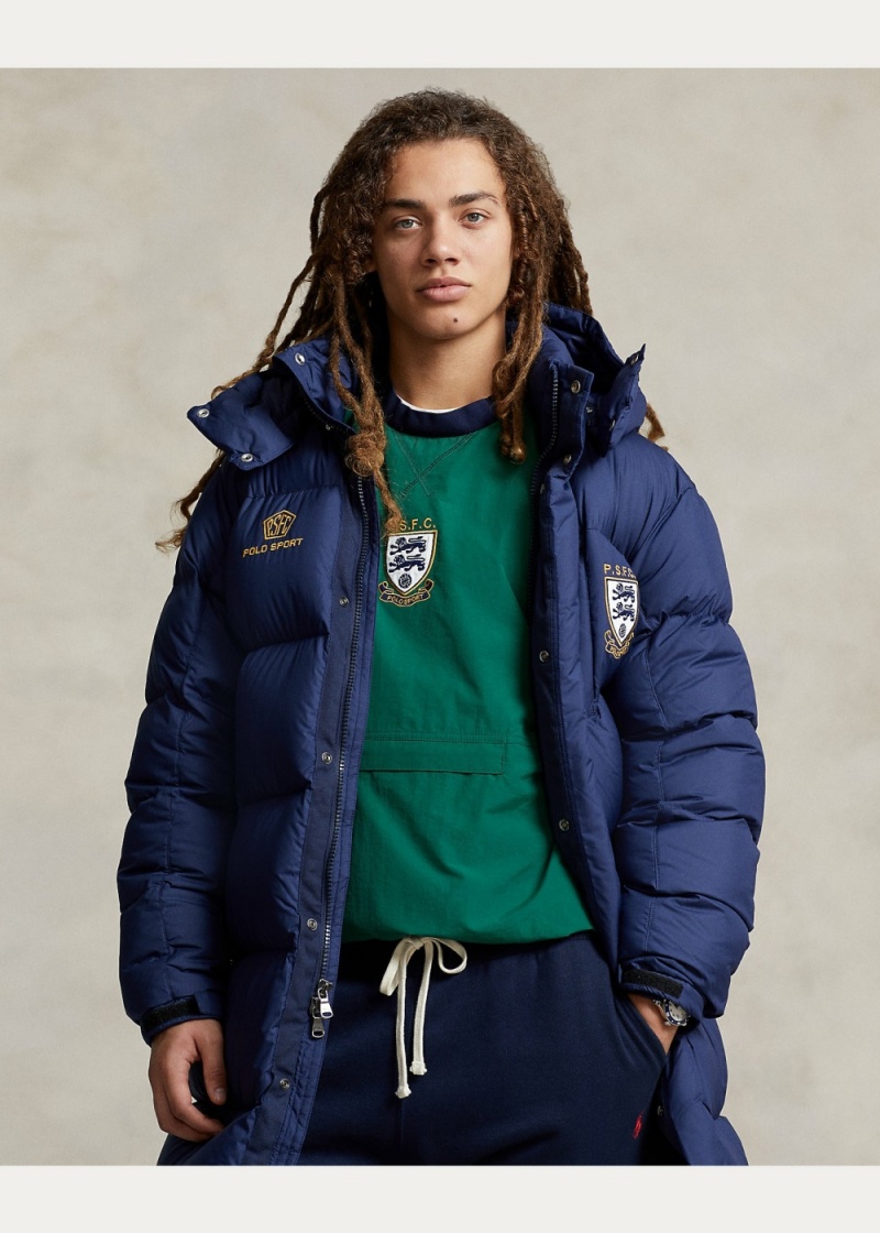Parka Polo Deporte Agua-Repellent Mujer Azul Marino | COVN91485 - vista 2
