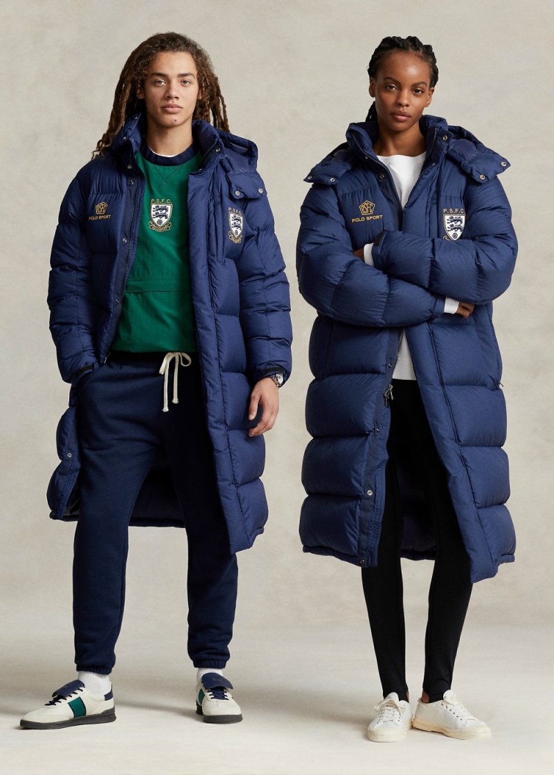 Parka Polo Deporte Agua-Repellent Mujer Azul Marino | COVN91485 - vista 1