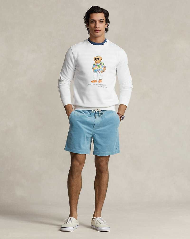 Pullover Ralph Lauren Bear Fleece Hombre Blancos | LXJGCWV-23 - vista 3