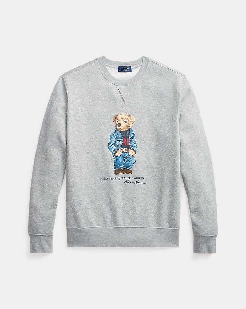 Pullover Ralph Lauren Bear Fleece Hombre Andover Heather Denim Bea | LDREOFW-37 - vista 2
