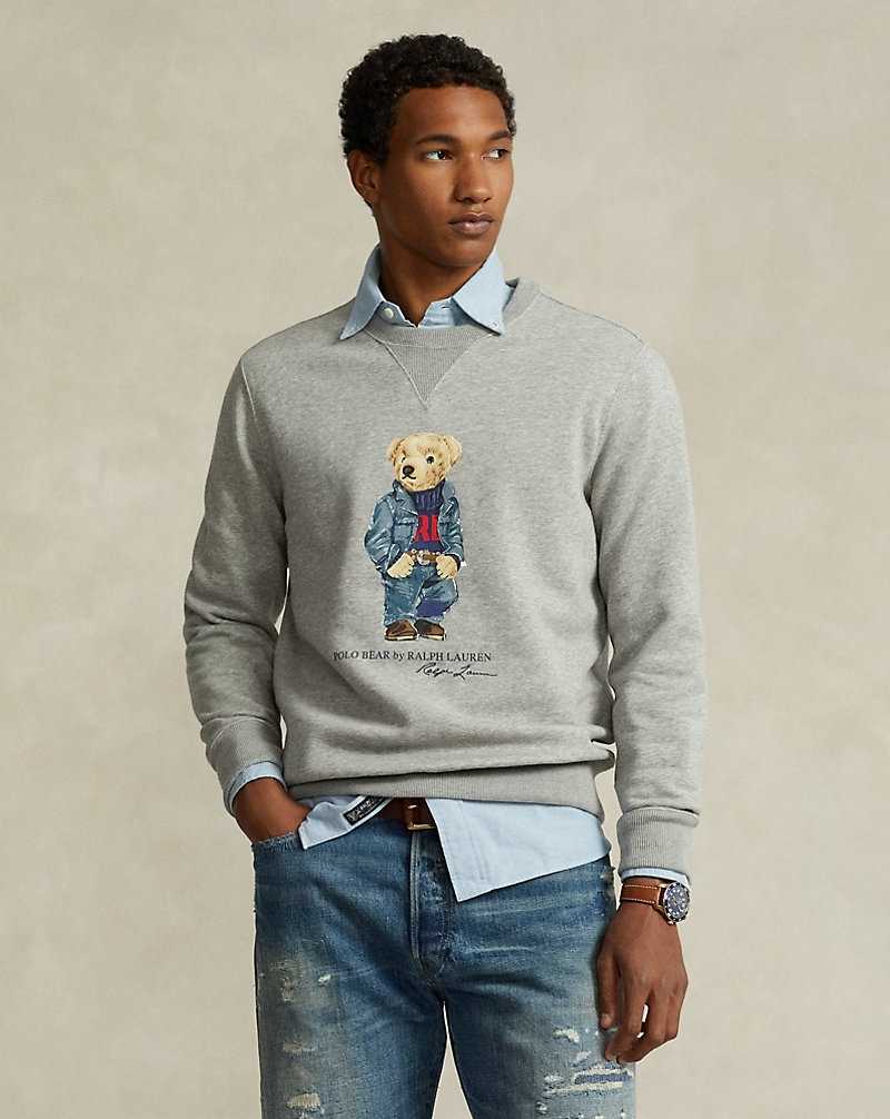 Pullover Ralph Lauren Bear Fleece Hombre Andover Heather Denim Bea | LDREOFW-37 - vista 1