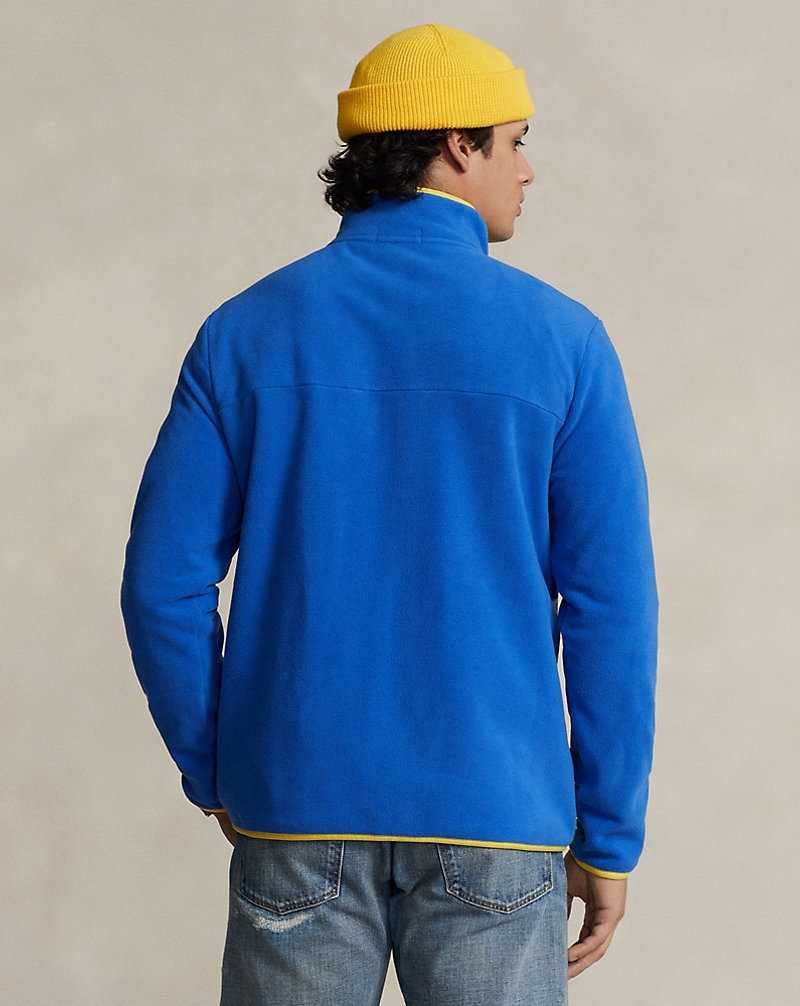 Pullover Ralph Lauren Brushed Fleece Graphic Hombre Azules | EJAMDXH-83 - vista 4