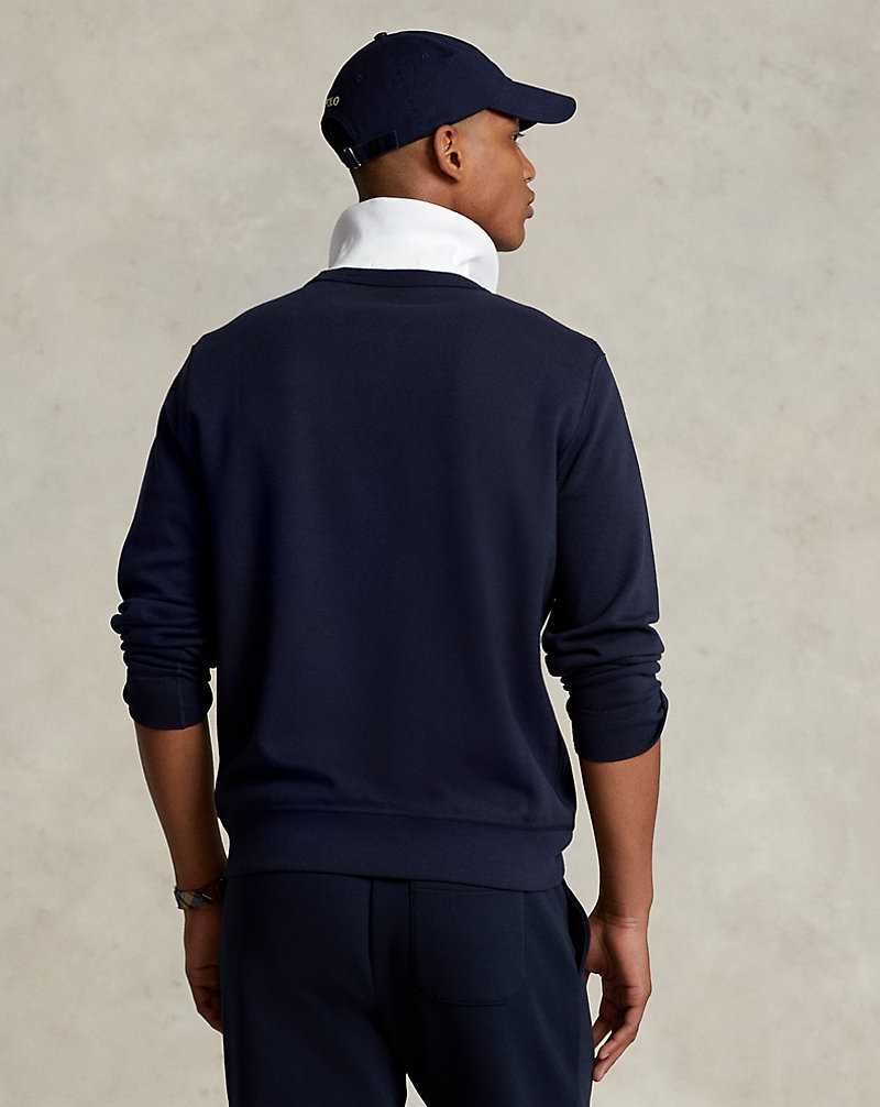 Pullover Ralph Lauren Double-Knit Hombre Azul Marino | JSPXLEK-37 - vista 4