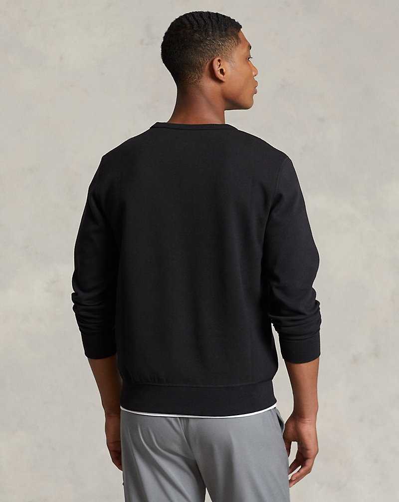 Pullover Ralph Lauren Double-Knit Hombre Black/Cream | ZJWFMEC-37 - vista 4