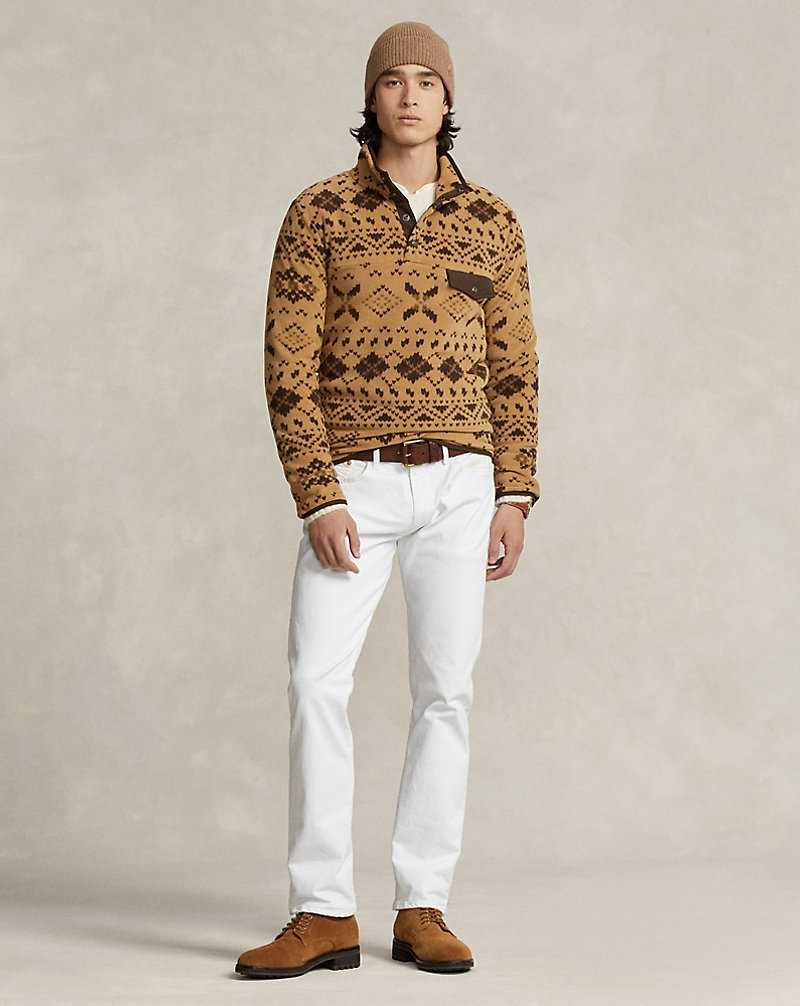 Pullover Ralph Lauren Fair Isle-Inspired Fleece Hombre Lodge Fair Isle | ISRAVJF-29 - vista 3