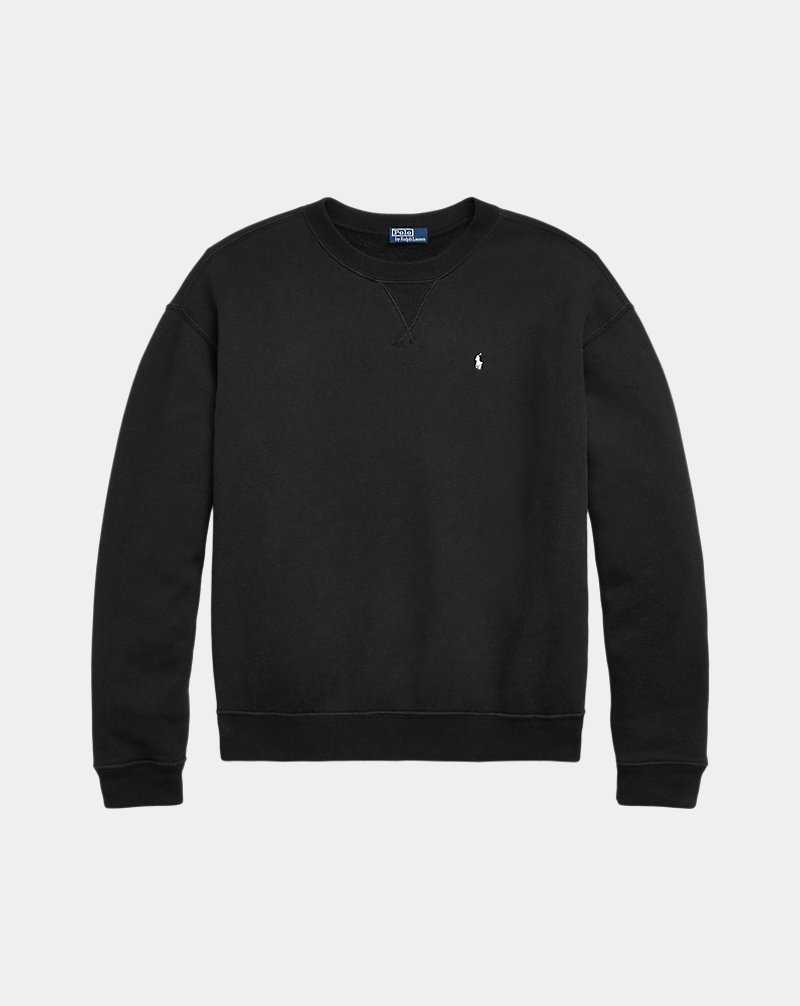 Pullover Ralph Lauren Fleece Crewneck Mujer Negros | BKYTHJW-43 - vista 2