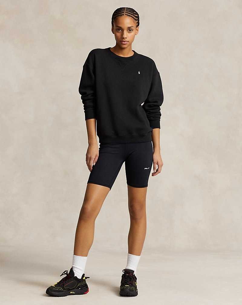 Pullover Ralph Lauren Fleece Crewneck Mujer Negros | BKYTHJW-43 - vista 3