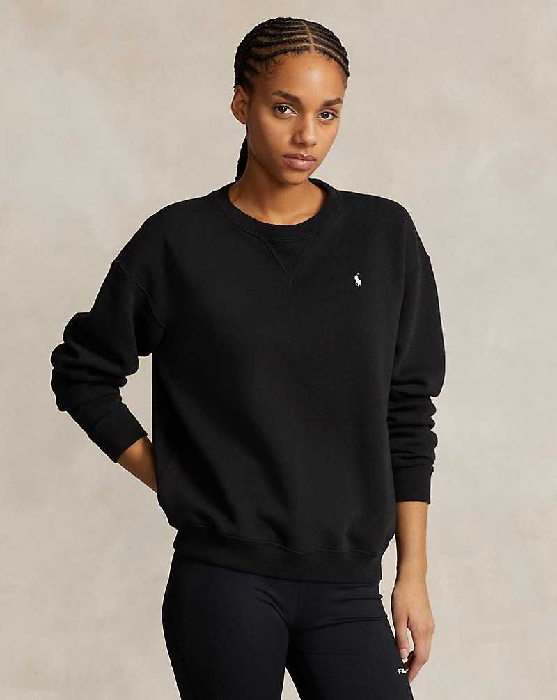 Pullover Ralph Lauren Fleece Crewneck Mujer Negros | BKYTHJW-43 - vista 1