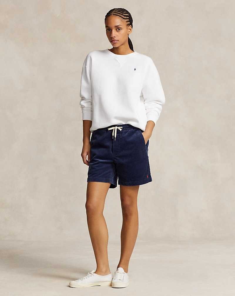 Pullover Ralph Lauren Fleece Crewneck Mujer Blancos | CQWBDKS-05 - vista 3