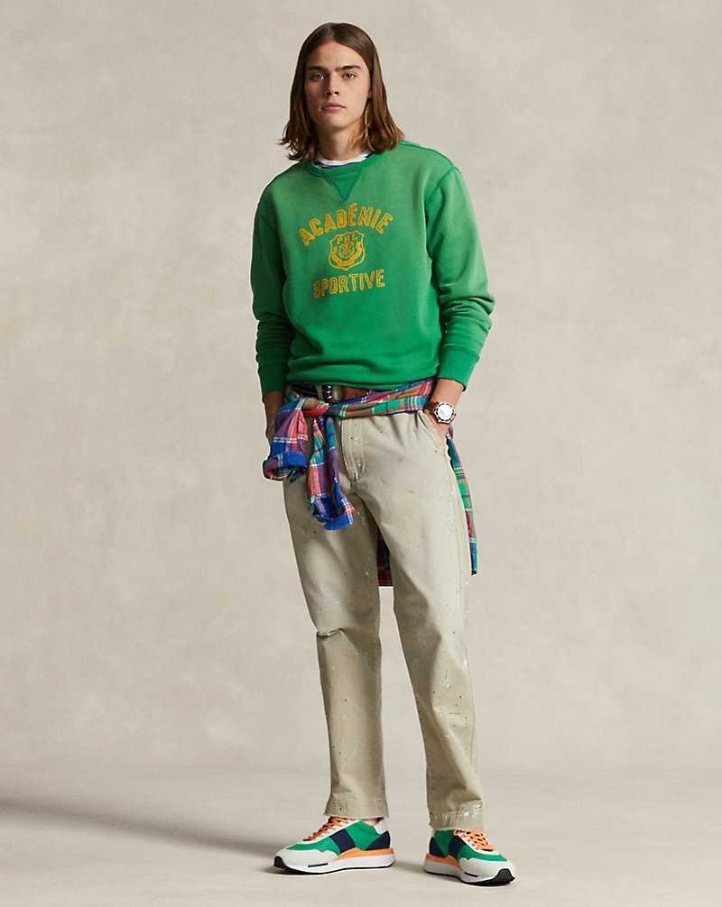 Pullover Ralph Lauren Fleece Graphic Hombre Verdes | OPMXEHC-17 - vista 3