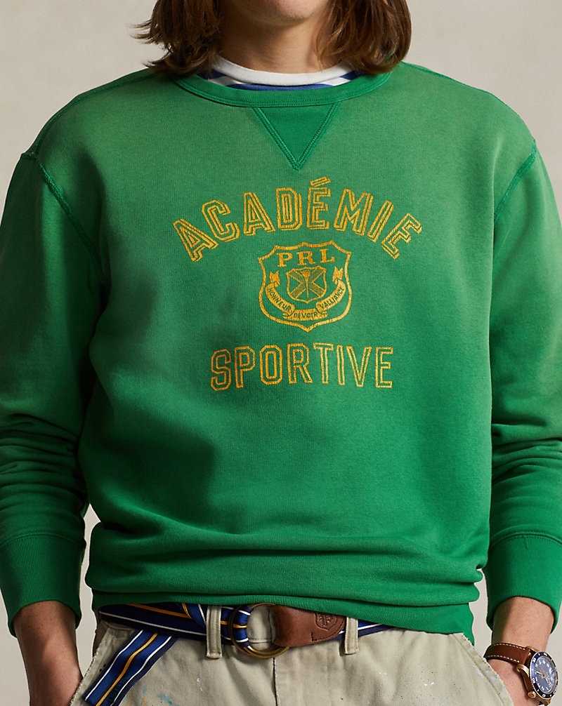 Pullover Ralph Lauren Fleece Graphic Hombre Verdes | OPMXEHC-17 - vista 5