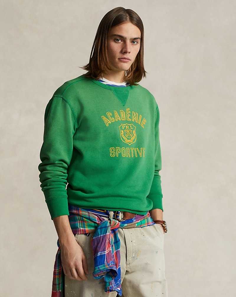 Pullover Ralph Lauren Fleece Graphic Hombre Verdes | OPMXEHC-17 - vista 1