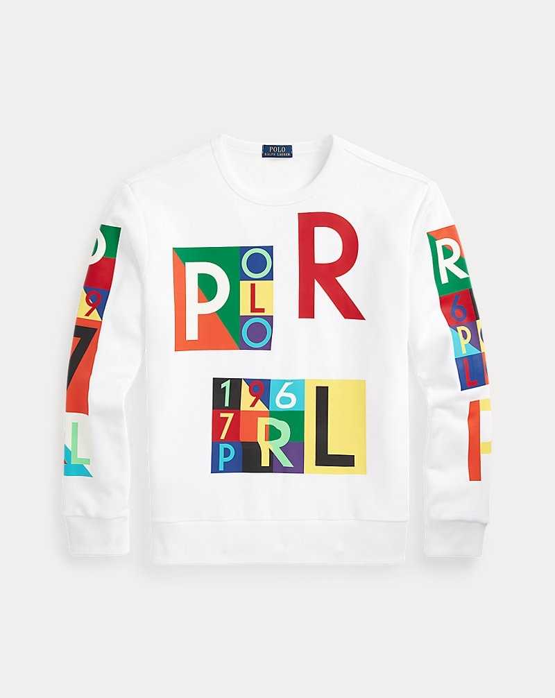 Pullover Ralph Lauren Fleece Graphic Hombre Blancos | BGTOCZN-27 - vista 2