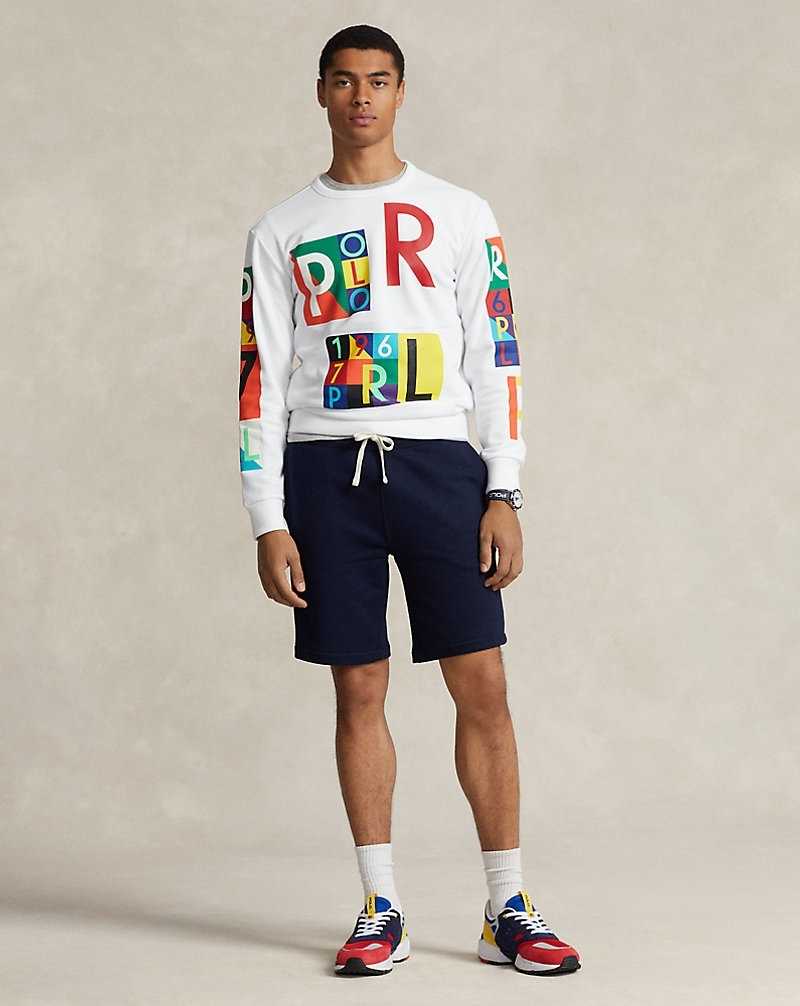 Pullover Ralph Lauren Fleece Graphic Hombre Blancos | BGTOCZN-27 - vista 3