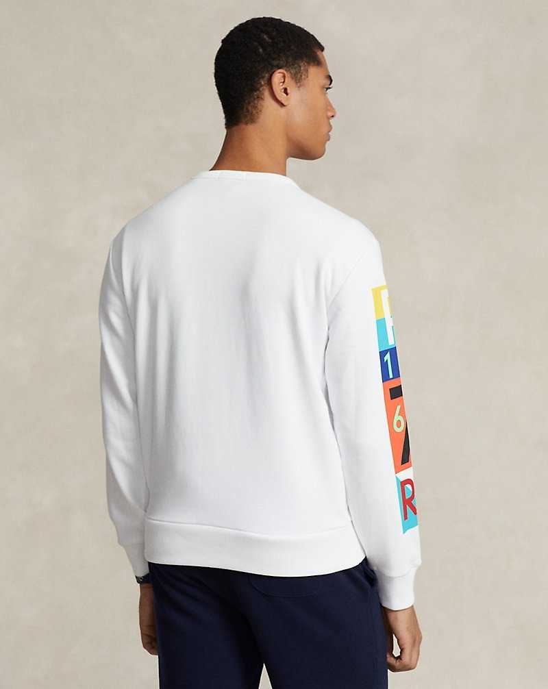Pullover Ralph Lauren Fleece Graphic Hombre Blancos | BGTOCZN-27 - vista 4