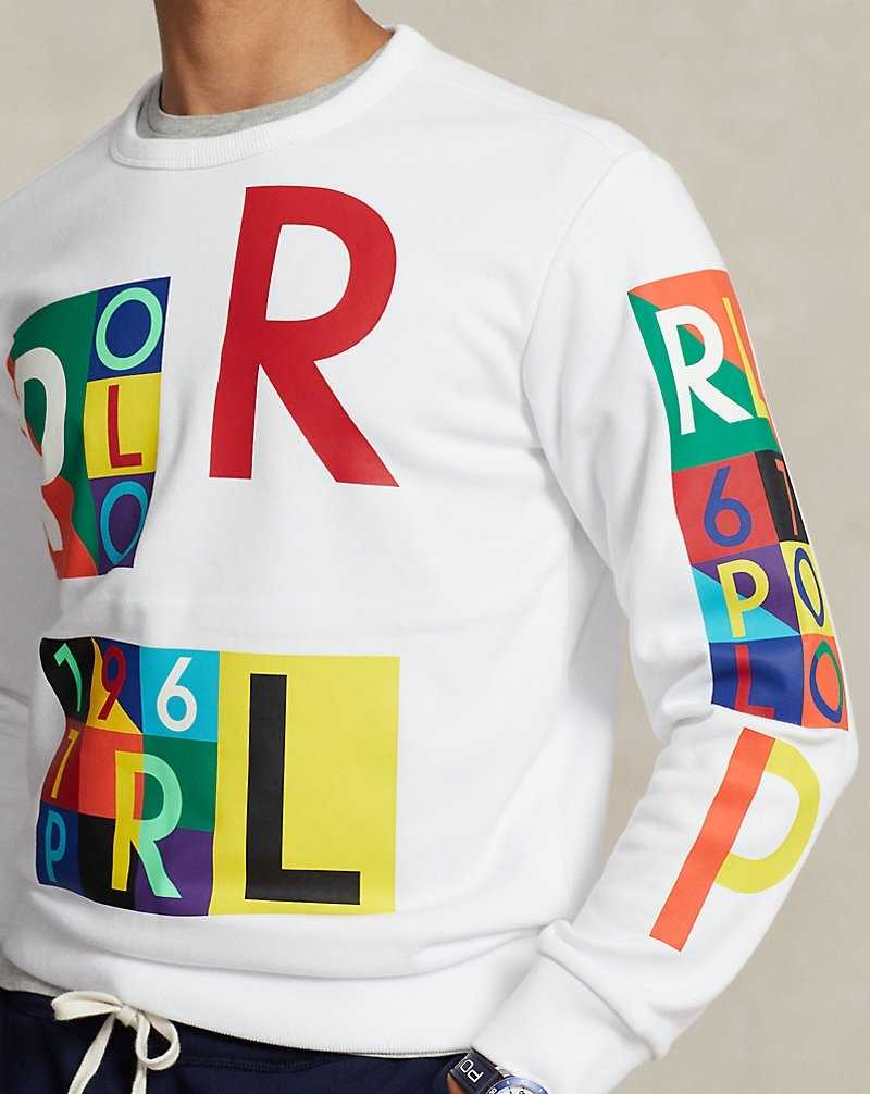 Pullover Ralph Lauren Fleece Graphic Hombre Blancos | BGTOCZN-27 - vista 5