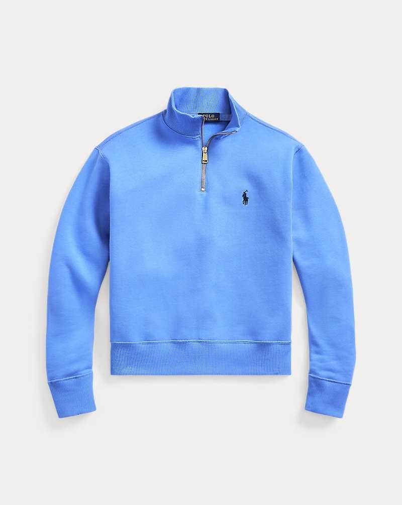 Pullover Ralph Lauren Fleece Half-Zip Mujer Azules | RFXDBCT-37 - vista 2