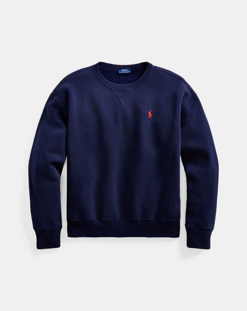Pullover Ralph Lauren Fleece Mujer Azul Marino | SVXNHJK-94 - vista 2
