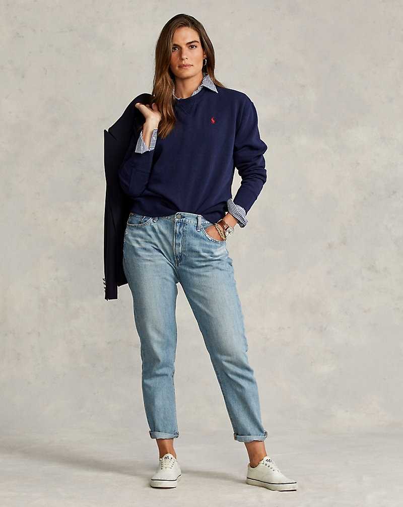 Pullover Ralph Lauren Fleece Mujer Azul Marino | SVXNHJK-94 - vista 5