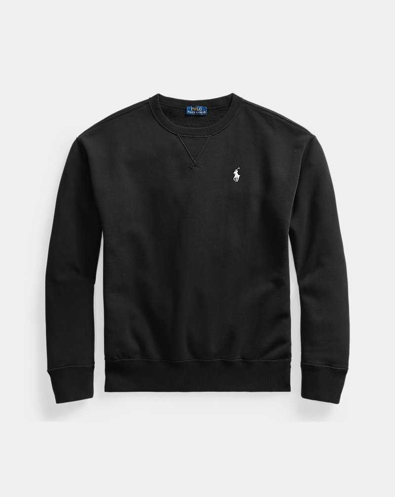 Pullover Ralph Lauren Fleece Mujer Negros | PYONBVT-70 - vista 2