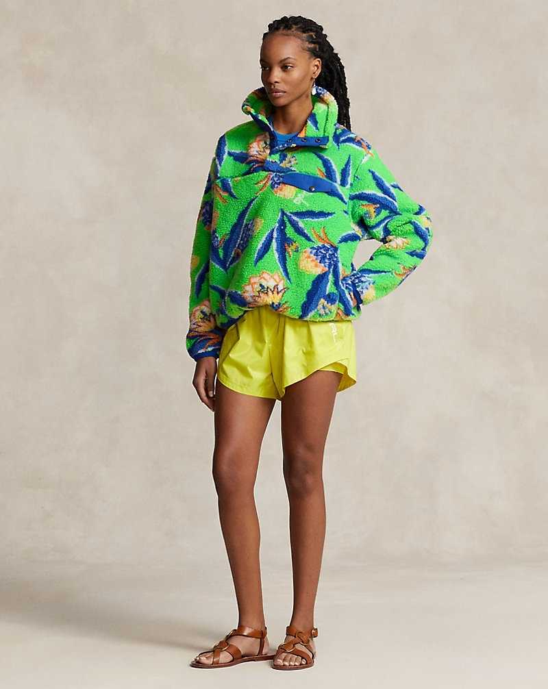 Pullover Ralph Lauren Floral Fleece Mujer Verdes | ASDLIMZ-64 - vista 3