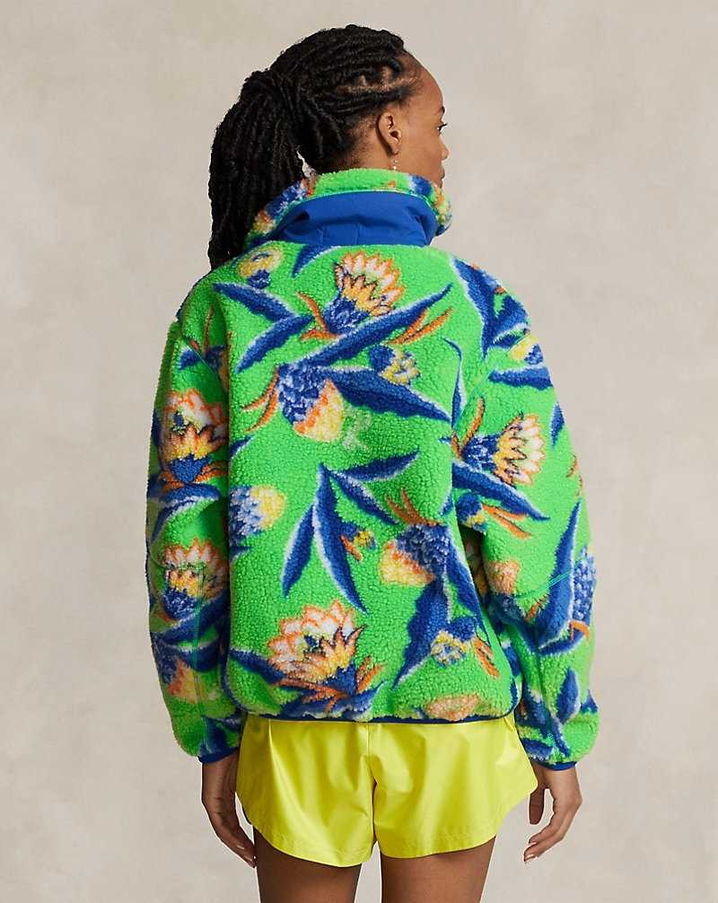 Pullover Ralph Lauren Floral Fleece Mujer Verdes | ASDLIMZ-64 - vista 4