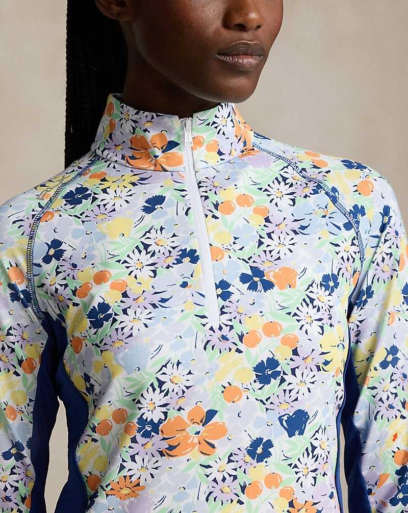 Pullover Ralph Lauren Floral Performance Quarter-Zip Mujer Floral Bouquet Print | FDIZOBC-65 - vista 5