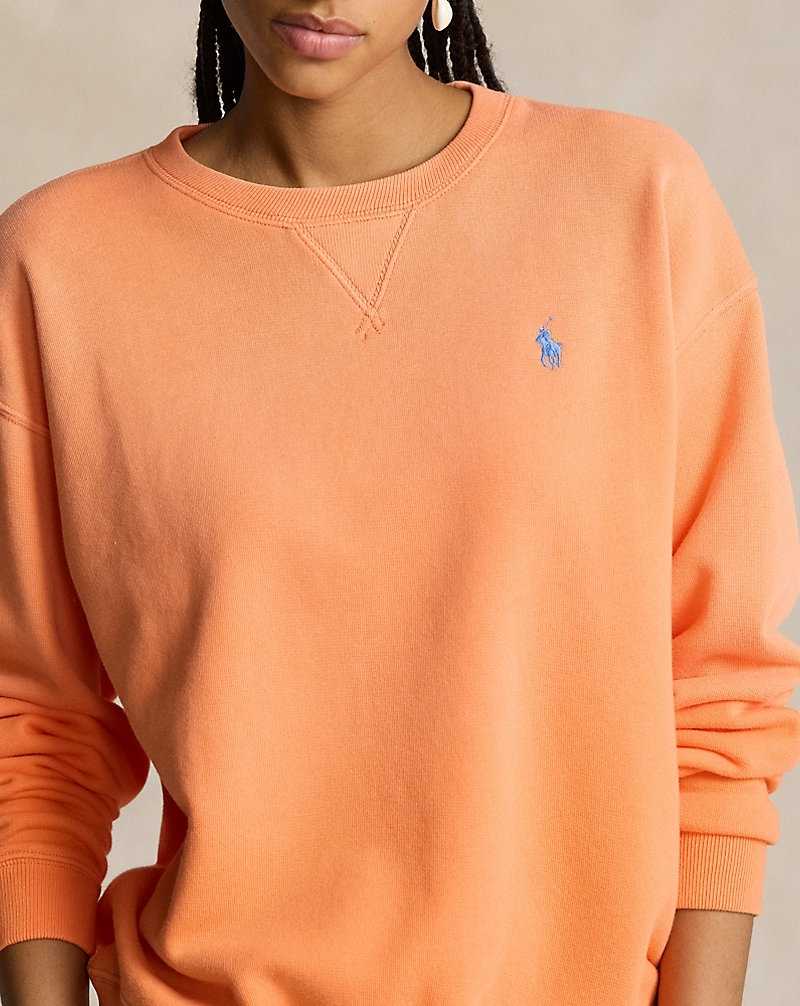 Pullover Ralph Lauren Lightweight Fleece Crewneck Mujer Naranjas | ZUBMIAC-82 - vista 5
