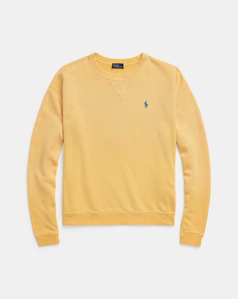 Pullover Ralph Lauren Lightweight Fleece Crewneck Mujer Amarillos | QFDVROT-38 - vista 2