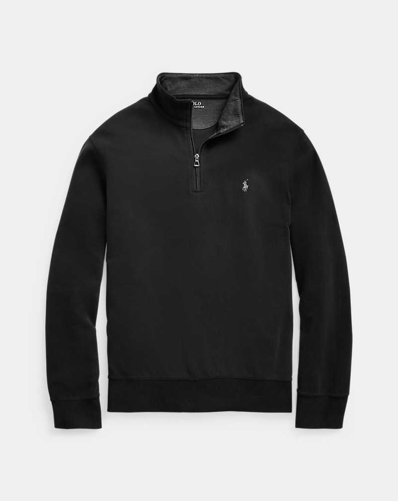 Ropa De Casa Ralph Lauren Luxury Jersey Quarter-Zip Hombre Polo Black/C9686 | MGYVCSR-86 - vista 2