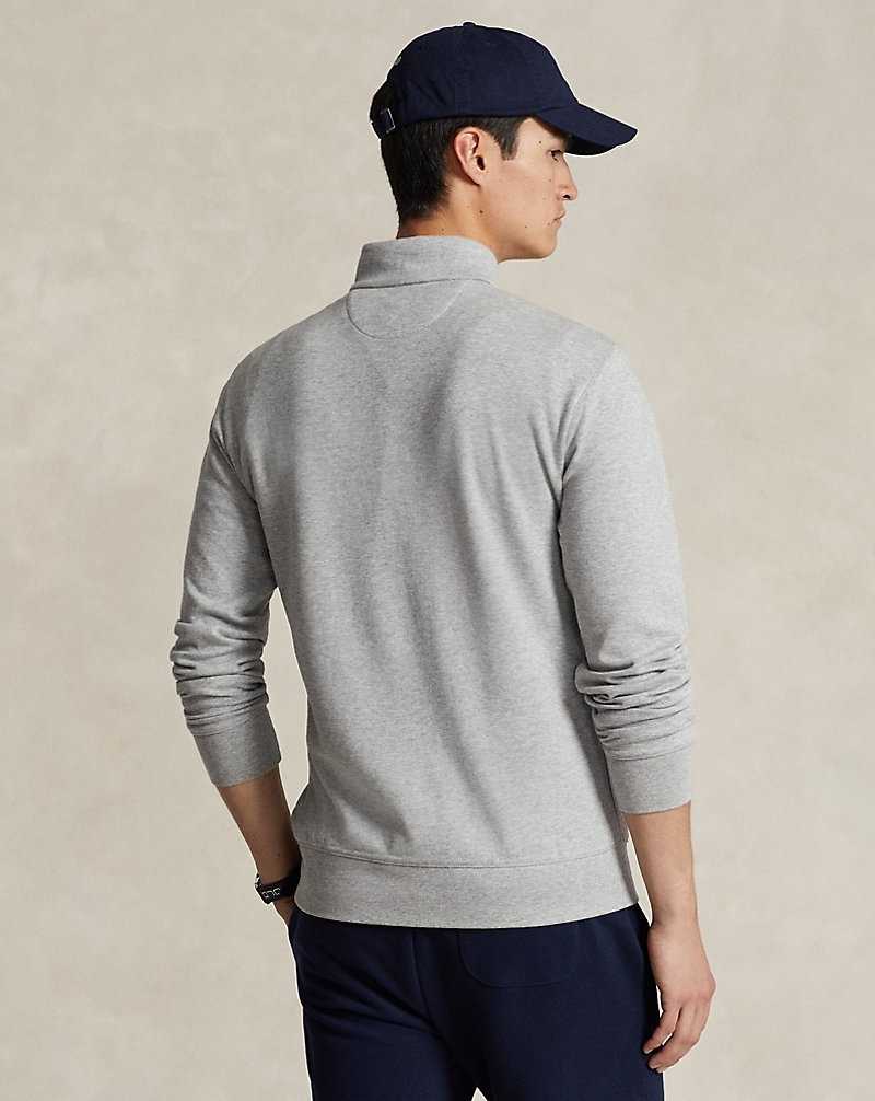 Pullover Ralph Lauren Luxury Jersey Quarter-Zip Hombre Andover Heather/c9684 | IMFSPXU-76 - vista 4