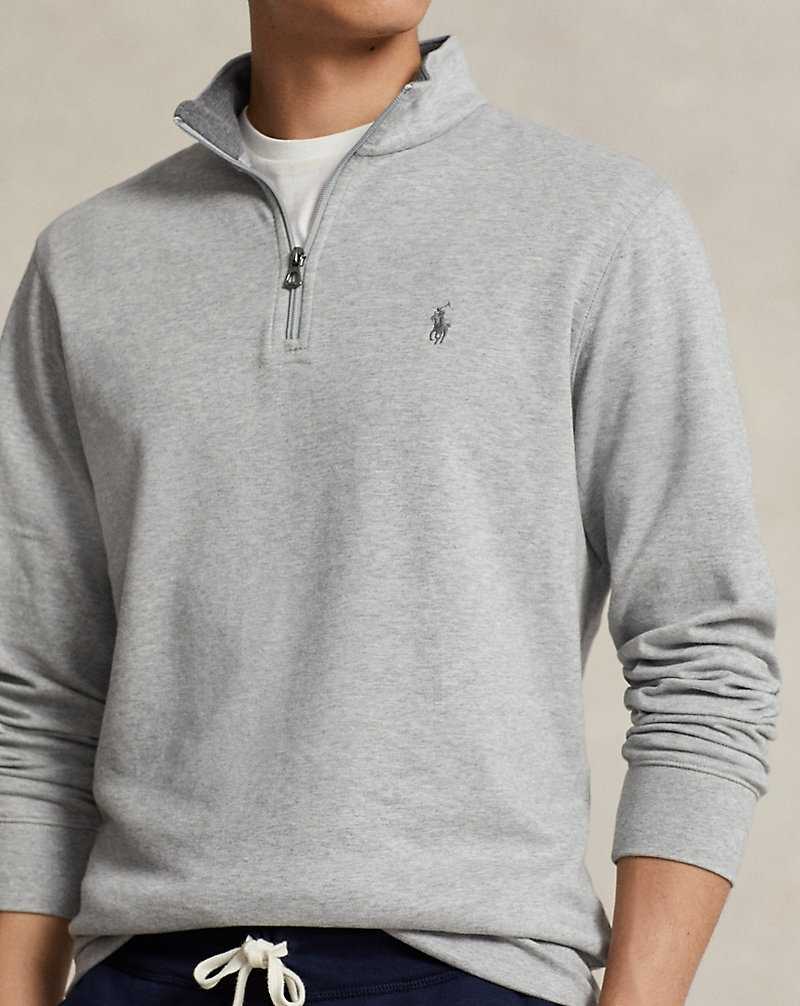 Pullover Ralph Lauren Luxury Jersey Quarter-Zip Hombre Andover Heather/c9684 | IMFSPXU-76 - vista 5