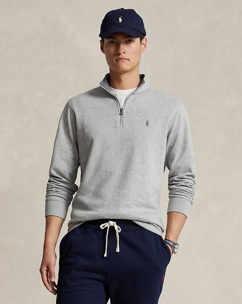 Pullover Ralph Lauren Luxury Jersey Quarter-Zip Hombre Andover Heather/c9684 | IMFSPXU-76 - vista 1