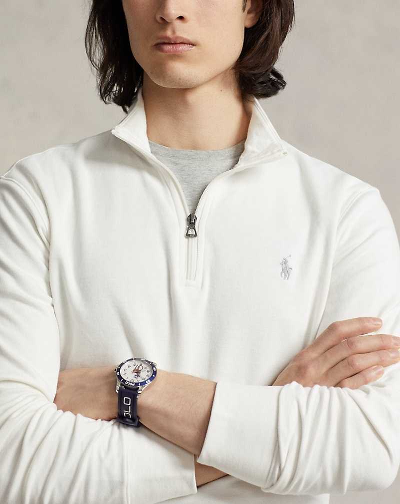 Pullover Ralph Lauren Luxury Jersey Quarter-Zip Hombre Nevis | ZFWVMDP-54 - vista 5