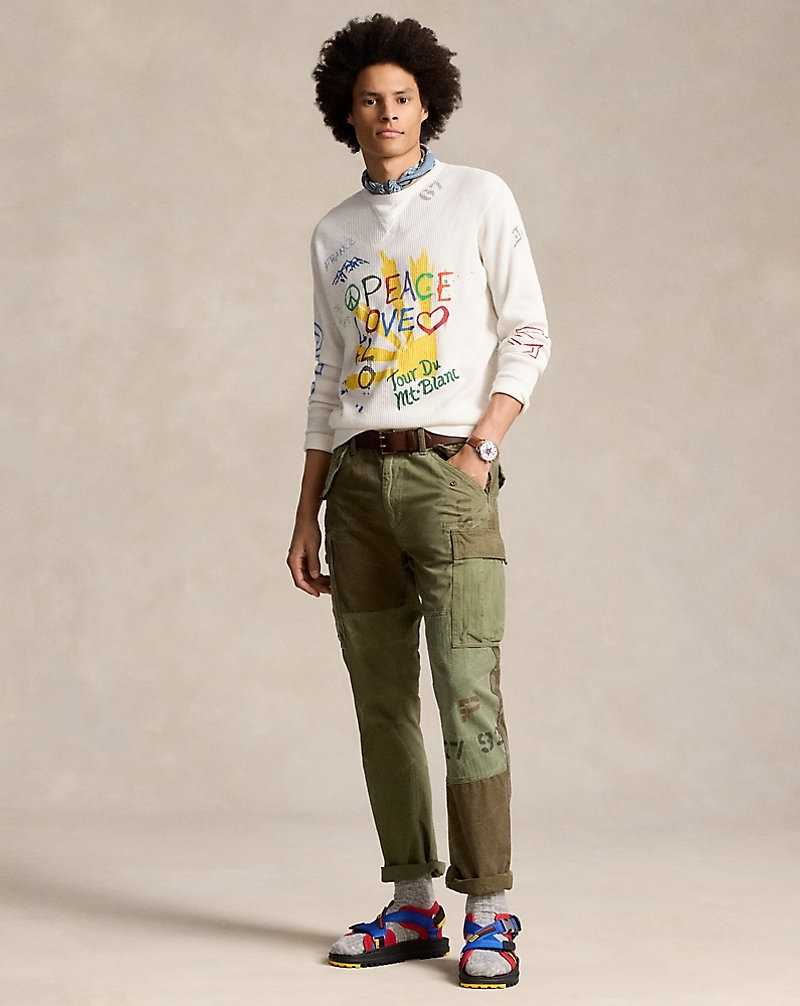 Pullover Ralph Lauren Peace Love Waffle-Knit Hombre Nevis | GUJEQLA-53 - vista 3