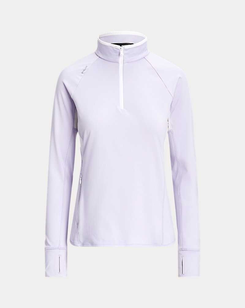 Pullover Ralph Lauren Performance Quarter-Zip Mujer Flores | KWPZAYI-72 - vista 2