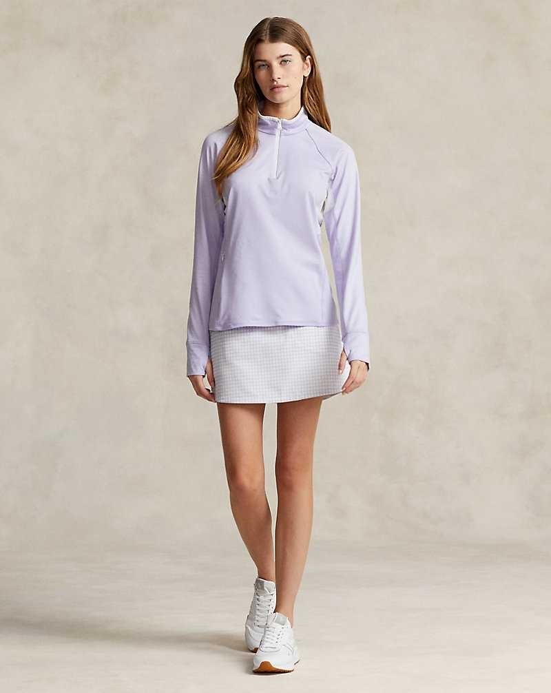 Pullover Ralph Lauren Performance Quarter-Zip Mujer Flores | KWPZAYI-72 - vista 3