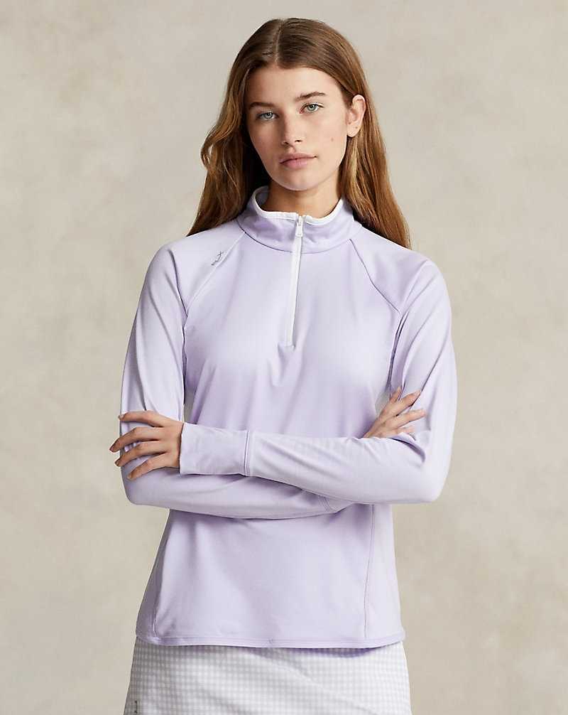 Pullover Ralph Lauren Performance Quarter-Zip Mujer Flores | KWPZAYI-72 - vista 1